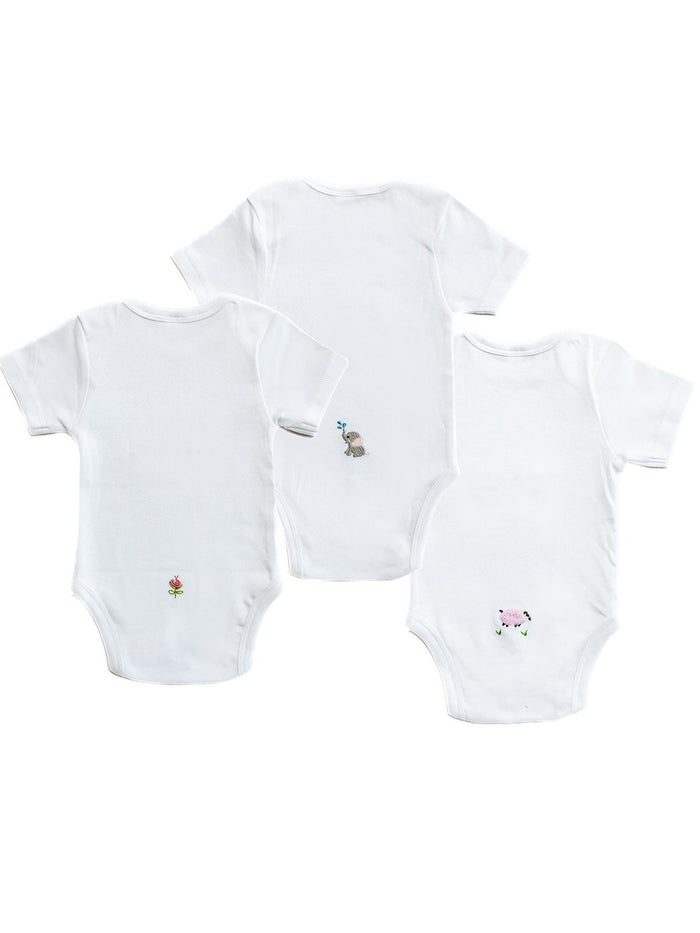 Girls’ Onesie Bundle | 3-Pack Short Sleeve