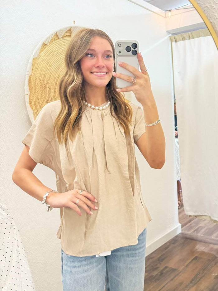 Girls Textured Dolman Sleeve Top
