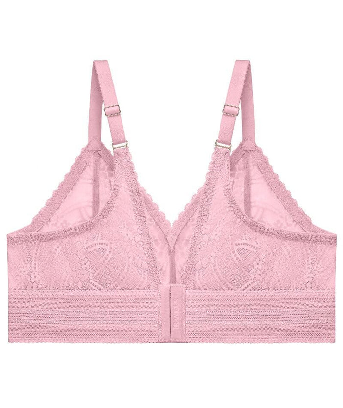 Glamorise Bramour Gramercy Luxe Lace Wire-Free Bralette - Mauve Bras