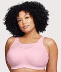 Glamorise No-Bounce Camisole Wire-Free Sports Bra - Parfait Pink Bras