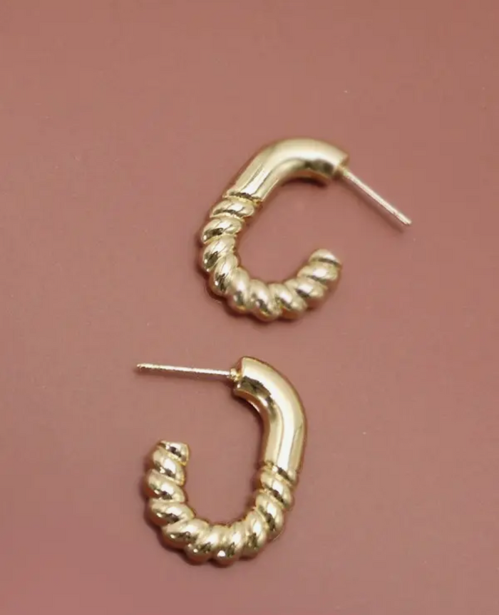 GOLD HOOP EARRINGS