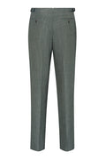 Green Flat Front Bamboo Trousers