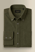 Green Needlecord Salcombe Shirt