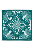 Green Ornitho Print Cotton Bandana