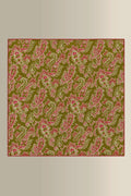 Green & Pink Double Sided Silk Pocket Square
