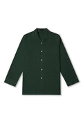 Green Sandwash Silk Lounge Shirt