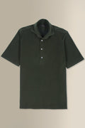 Green Short Sleeve Towelling Polo Shirt