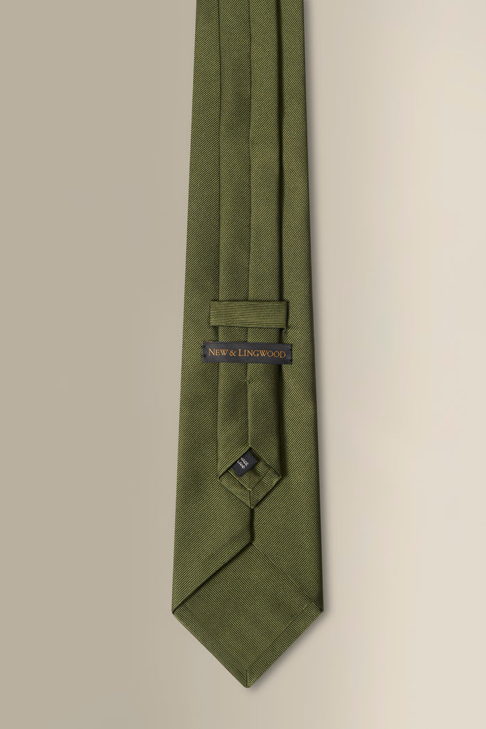 Green Woven Silk Tie