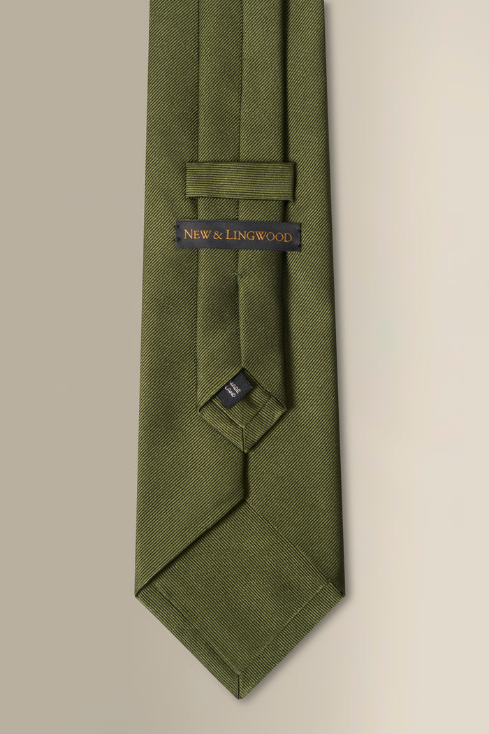 Green Woven Silk Tie