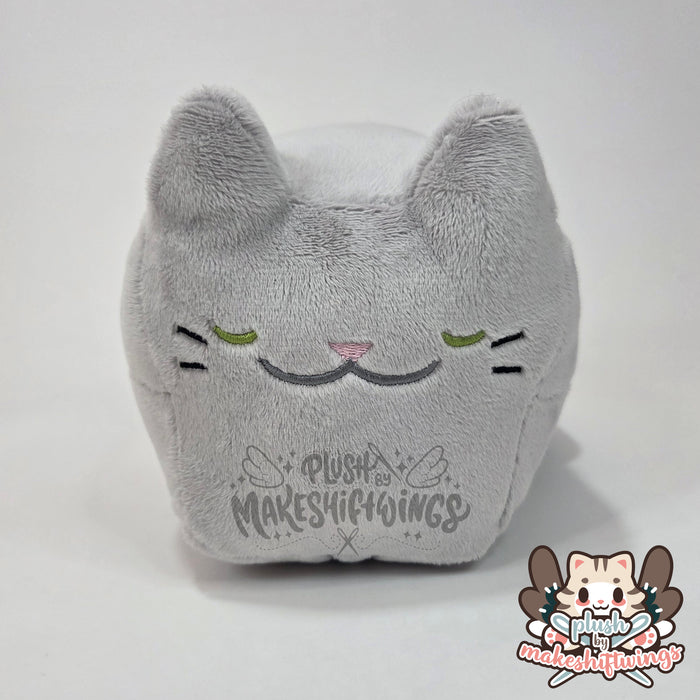 Grey cat loaf