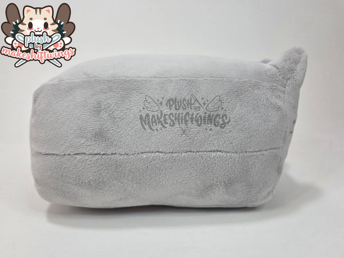 Grey cat loaf