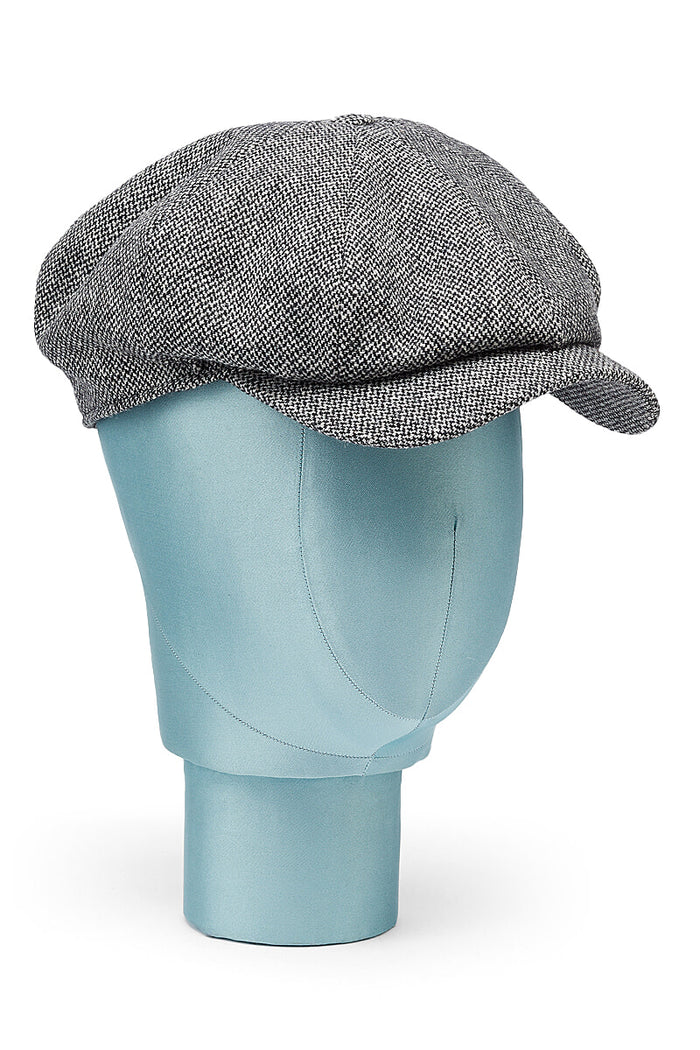 Grey Donegal Baker Boy Cap