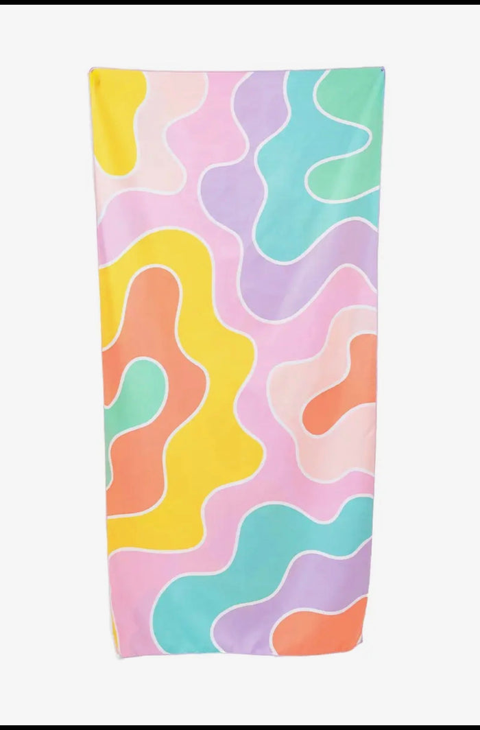 Groovy Flower Microfiber Reversible Towels