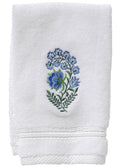 Guest Towel, Terry, Fleur (Blue)