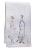 Guest Towel, Waffle Weave, Golf Couple