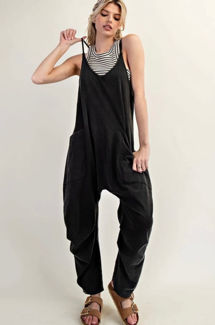 Harem Mineral Wash Jumpsuit
