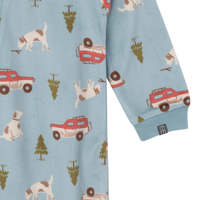 Infant and Toddler Boys Blue Camp Blanket Sleeper