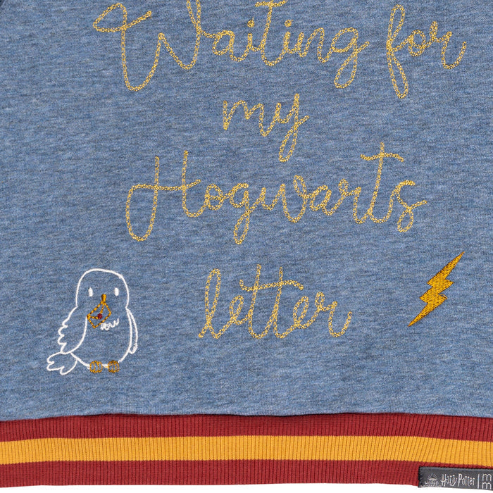Infant and Toddler Neutral Blue Heather Hogwarts Sweatshirt