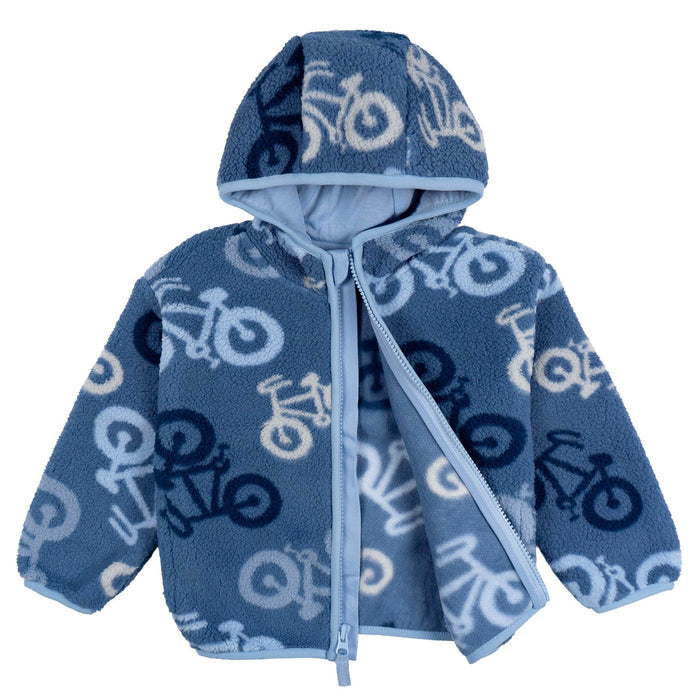 Infant & Toddler Boys Blue Sherpa Jacket tops Gerber®