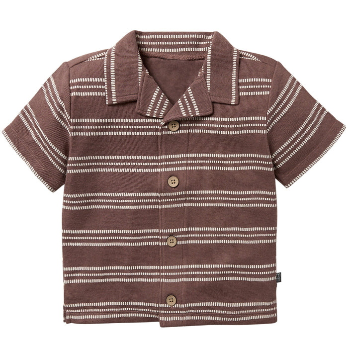 Infant & Toddler Boys Brown Collar Top Tops Modern Moments™ by Gerber®
