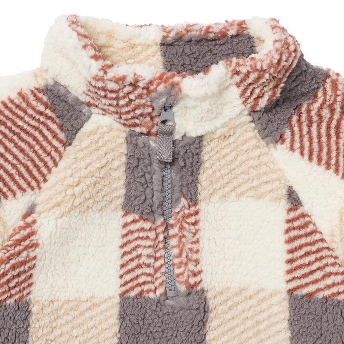 Infant & Toddler Boys Multi Plaid Half-Zip Pullover Outerwear Modern Moments™ by Gerber®