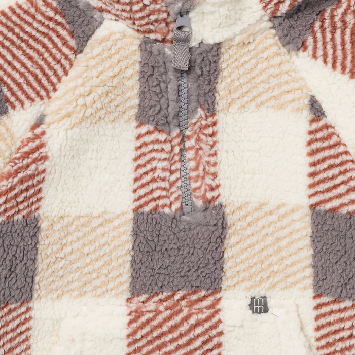 Infant & Toddler Boys Multi Plaid Half-Zip Pullover Outerwear Modern Moments™ by Gerber®