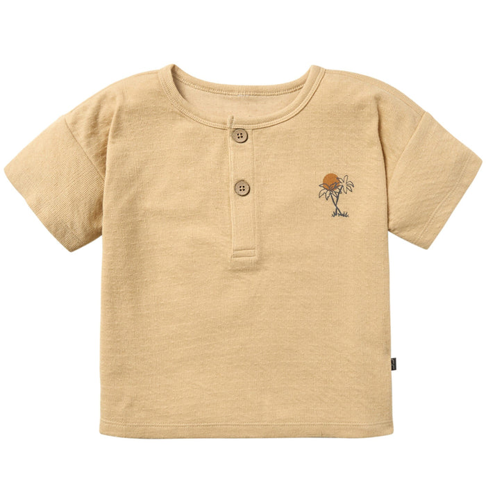 Infant & Toddler Boys Light Tan Henley Top Tops Modern Moments™ by Gerber®