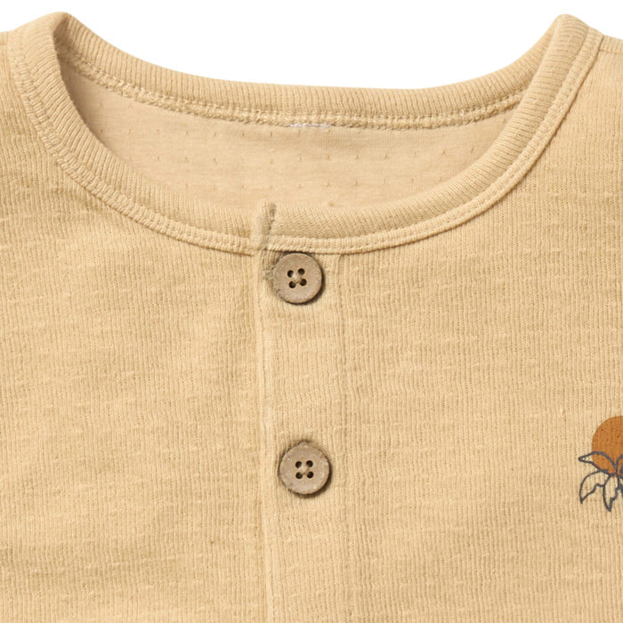 Infant & Toddler Boys Light Tan Henley Top Tops Modern Moments™ by Gerber®
