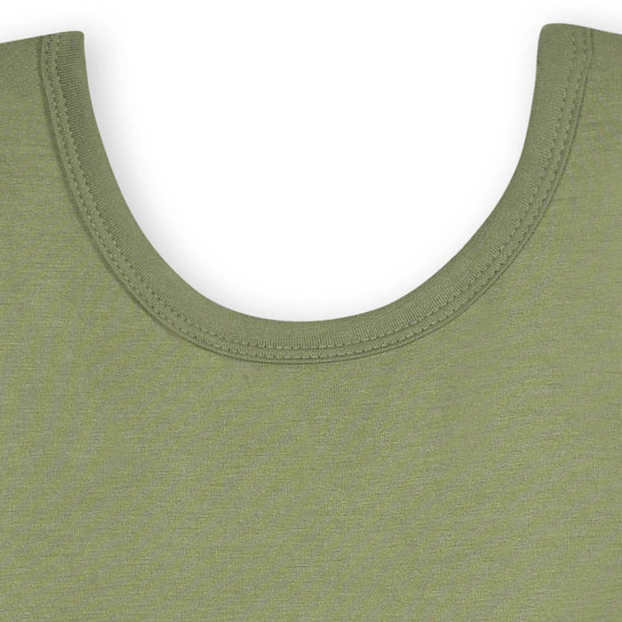 Infant & Toddler Girls Olive Buttery-Soft Viscose Made from Eucalyptus Twirl Dress