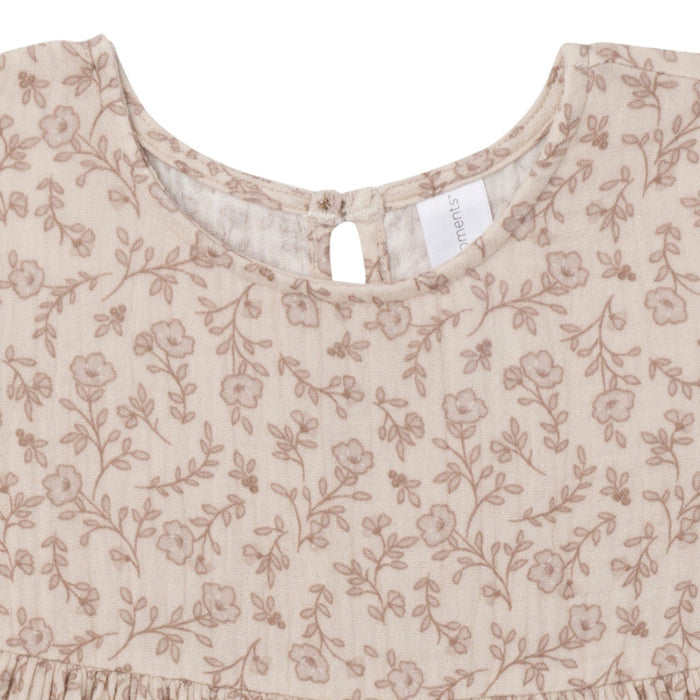 Infant & Toddler Girls Tan Floral Gauze Dress Dresses Modern Moments™ by Gerber®