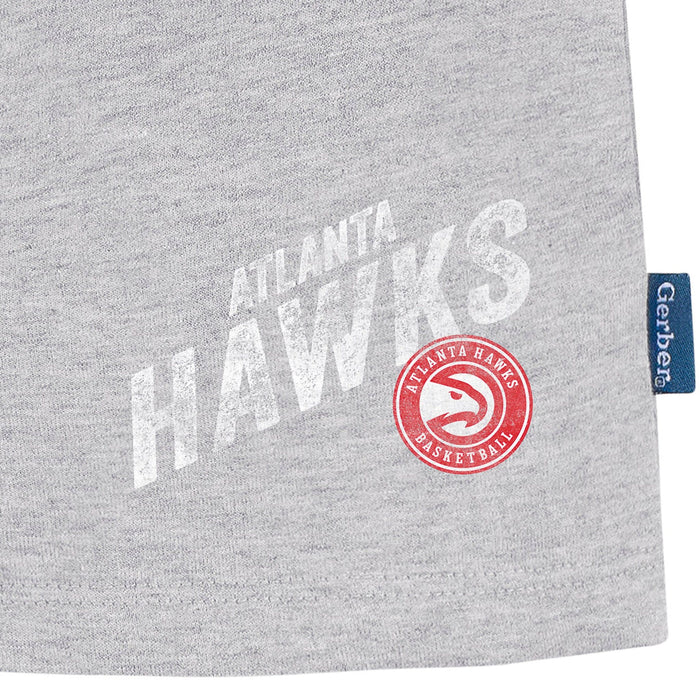 Infant & Toddler Neutral Gray Atlanta Hawks Shorts NBA NBA®