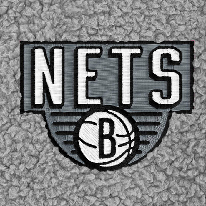 Infant & Toddler Neutral Gray Brooklyn Nets Quarter-Zip Pullover NBA NBA®