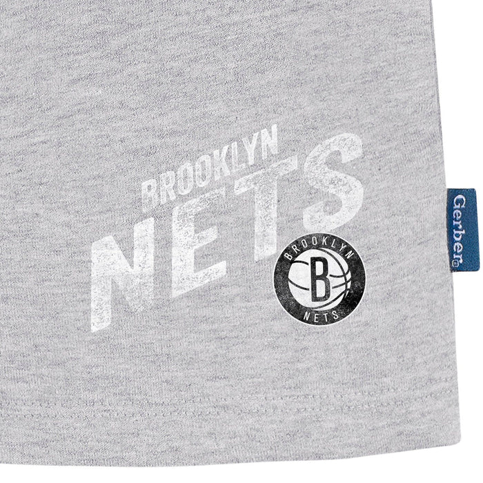 Infant & Toddler Neutral Gray Brooklyn Nets Shorts NBA NBA®