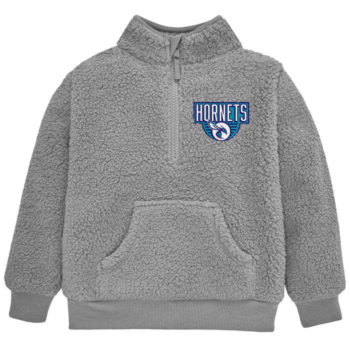 Infant & Toddler Neutral Gray Charlotte Hornets Quarter-Zip Pullover NBA NBA®