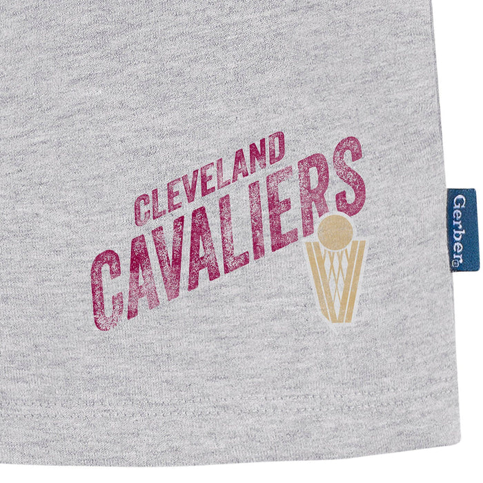 Infant & Toddler Neutral Gray Cleveland Cavaliers Shorts NBA NBA®