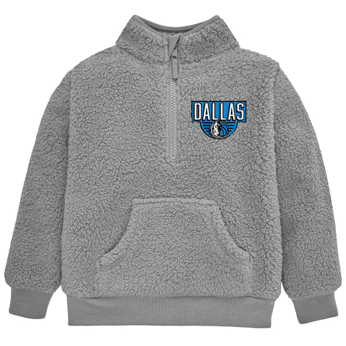Infant & Toddler Neutral Gray Dallas Mavericks Quarter-Zip Pullover NBA NBA®