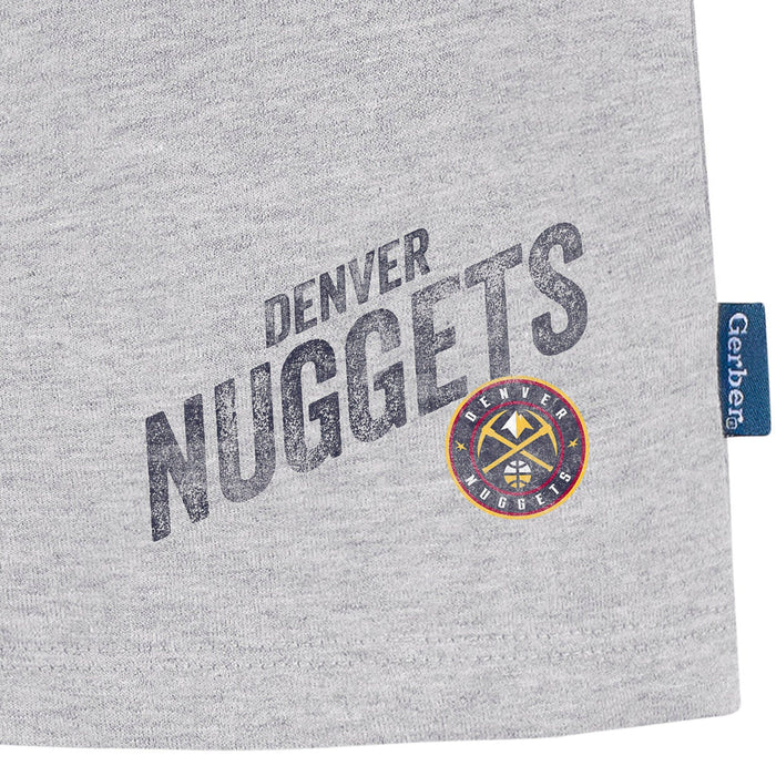 Infant & Toddler Neutral Gray Denver Nuggets Shorts NBA NBA®