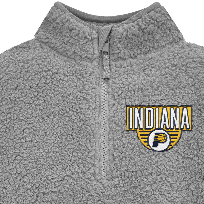 Infant & Toddler Neutral Gray Indiana Pacers Quarter-Zip Pullover NBA NBA®