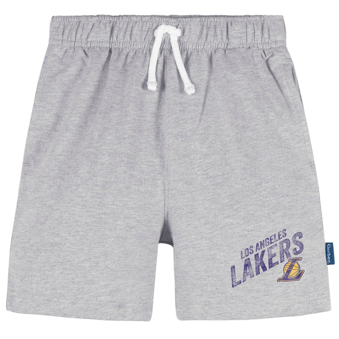 Infant & Toddler Neutral Gray Los Angeles Lakers Shorts NBA NBA®
