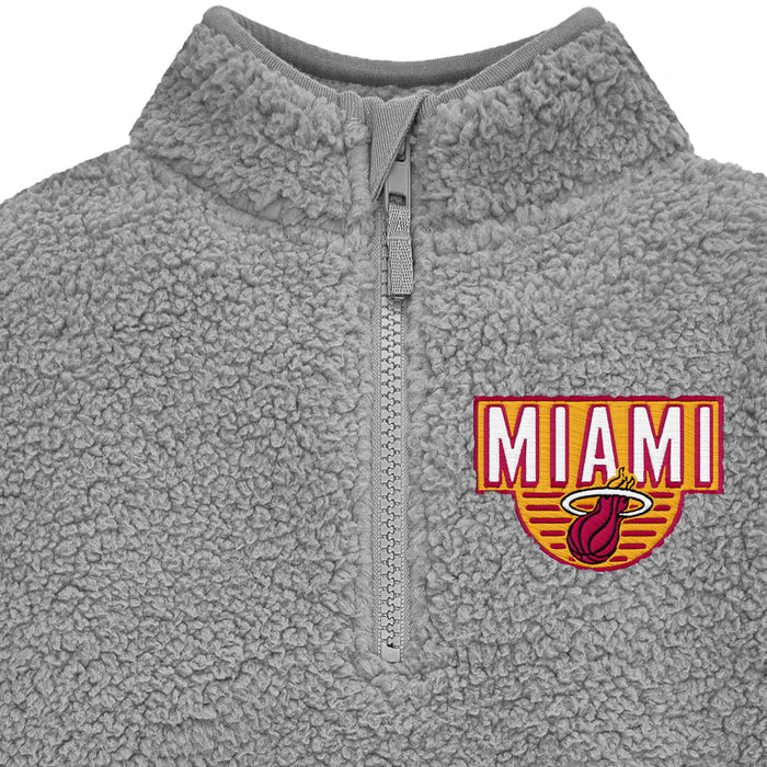 Infant & Toddler Neutral Gray Miami Heat Quarter-Zip Pullover NBA NBA®