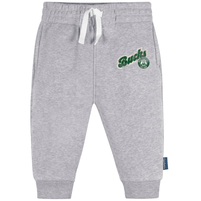 Infant & Toddler Neutral Gray Milwaukee Bucks Jogger Pants NBA NBA®
