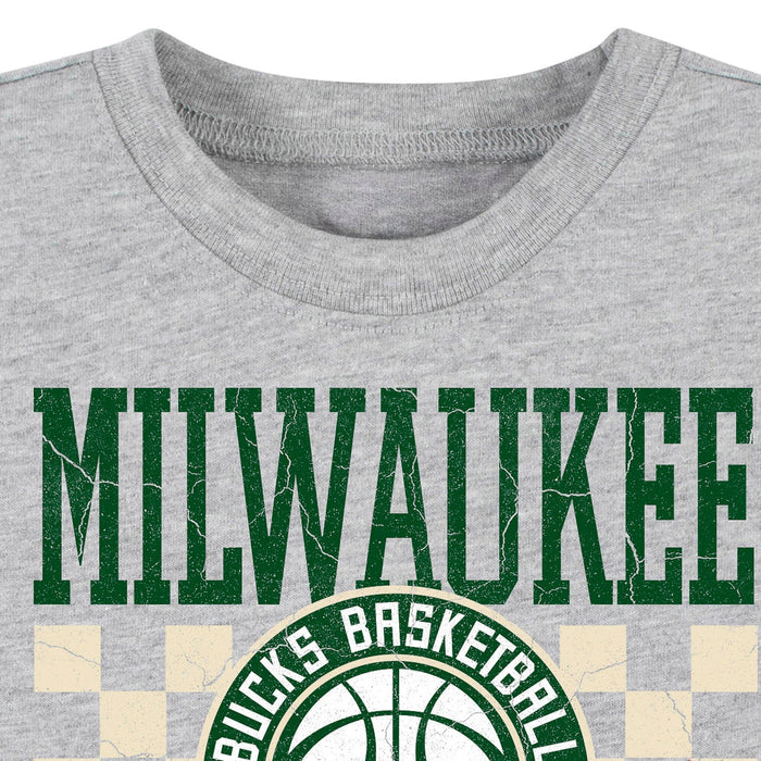 Infant & Toddler Neutral Gray Milwaukee Bucks T-Shirt NBA NBA®
