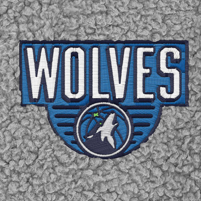 Infant & Toddler Neutral Gray Minnesota Timberwolves Quarter-Zip Pullover NBA NBA®