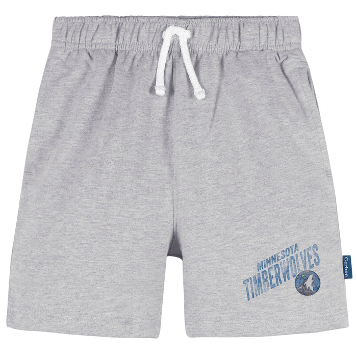 Infant & Toddler Neutral Gray Minnesota Timberwolves Shorts NBA NBA®
