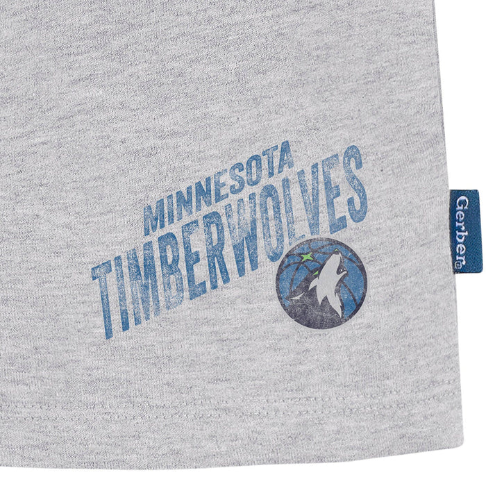 Infant & Toddler Neutral Gray Minnesota Timberwolves Shorts NBA NBA®