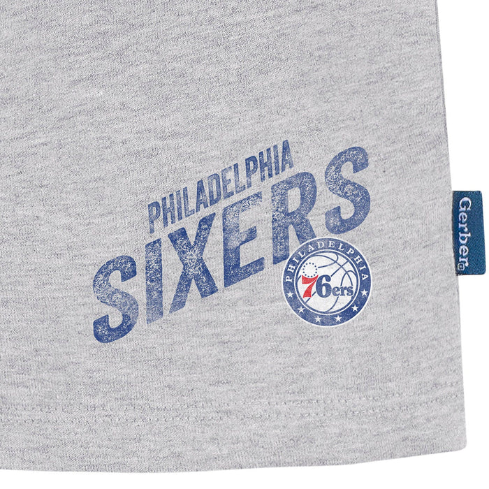 Infant & Toddler Neutral Gray Philadelphia 76Ers Shorts NBA NBA®