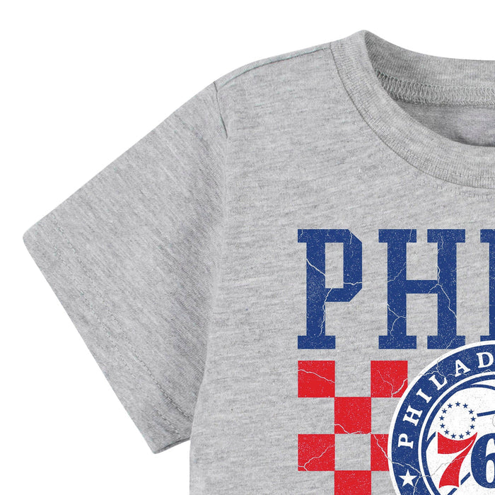 Infant & Toddler Neutral Gray Philadelphia 76Ers T-Shirt NBA NBA®