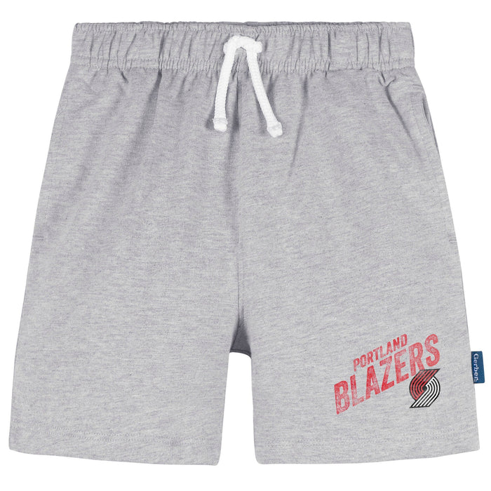 Infant & Toddler Neutral Gray Portland Trail Blazers Shorts NBA NBA®