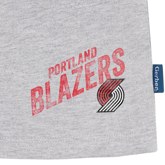 Infant & Toddler Neutral Gray Portland Trail Blazers Shorts NBA NBA®