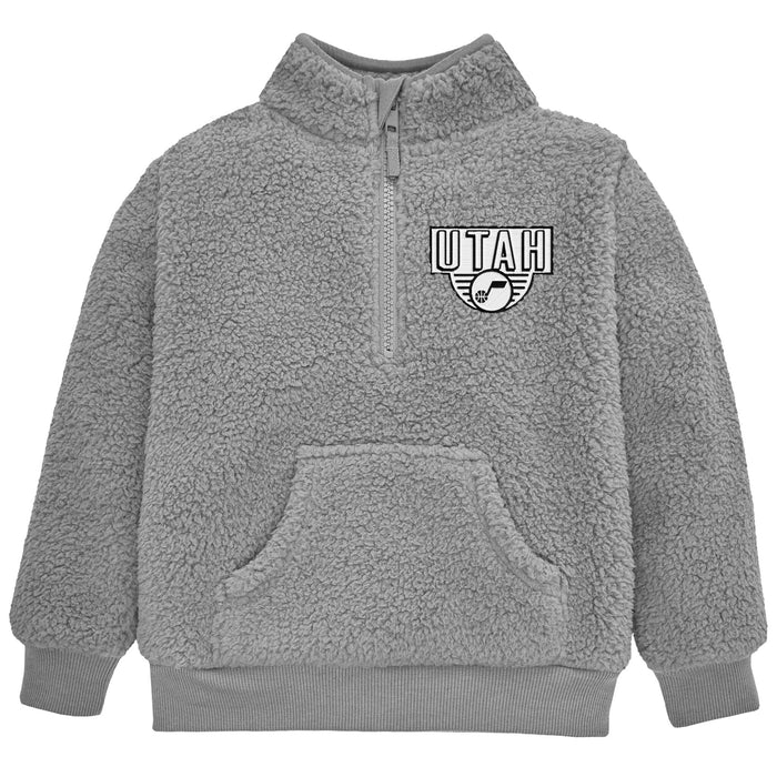 Infant & Toddler Neutral Gray Utah Jazz Quarter-Zip Pullover NBA NBA®